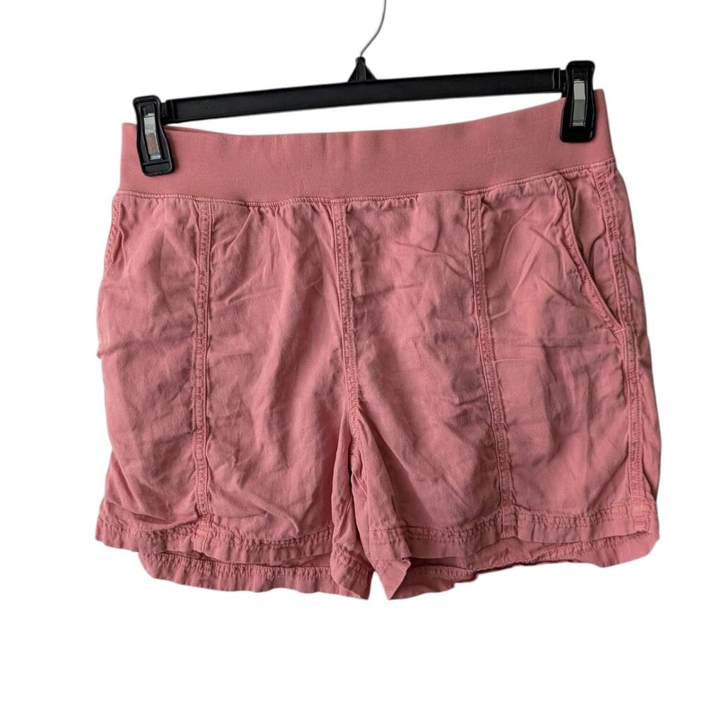 Faherty Women's Pink Linen Blend Arlie Day Shorts